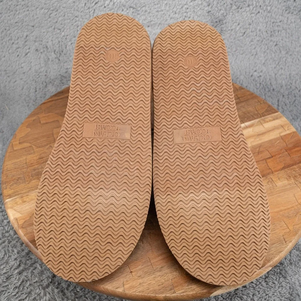 Ocean + Coast Men's Valsot Tan Bootie Slippers Brown Size 10 M